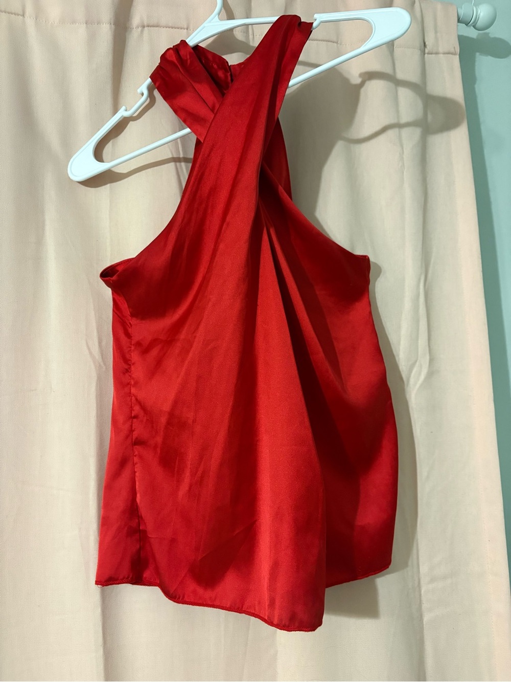 Halter neck satin top size small
